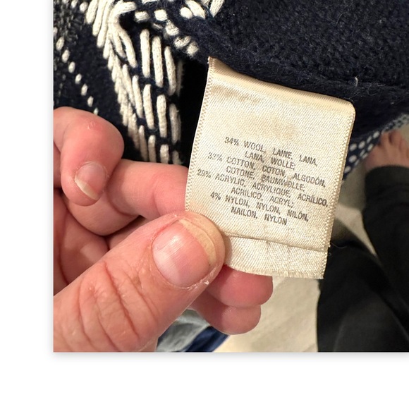 Anthropologie by Moth Chevron Stitch Kimono Sleeve Open Front Cardigan size S - Picture 9 of 12